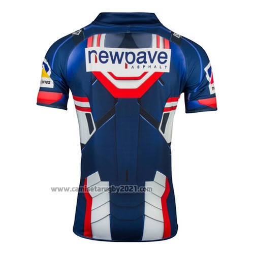 Camiseta Iron Patriot Marvel Iron Patriot Marvel Rugby 2017 Azul